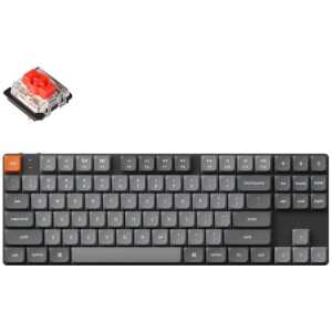 Keychron K1 Max (K1M-H1) ANSI 80% TKL Black Full Assembled Red Switch RGB Hot-Swap Wired Low Profile