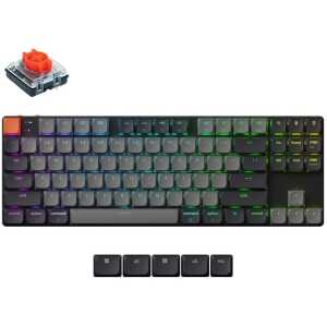 Keychron K1 V6 (K1X-B1) QMK Wireless Mechanical Keyboard Red Switch RGB 80% US Layout