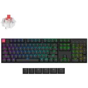 Keychron K10 V2 (K10X-B1) QMK Wireless Mechanical Keyboard Red Switch RGB 100% US Layout