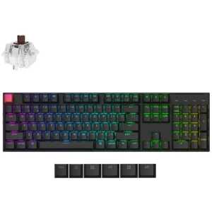 Keychron K10 V2 (K10X-B3) QMK Wireless Mechanical Keyboard Brown Switch RGB 100% US Layout