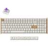 Keychron K4 HE (K4H-Q1) Special Wood Edition White Wireless Magnetic Hall Effect RGB Keyboard 96% US
