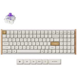 Keychron K4 HE (K4H-Q1) Special Wood Edition White Wireless Magnetic Hall Effect RGB Keyboard 96% US