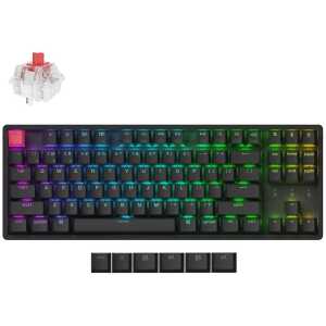 Keychron K8 V2 (K8X-J1) QMK Wireless Mechanical Keyboard Red Switch HotSwap RGB 80% US Lay Aluminum