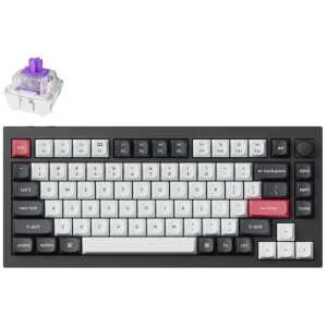 Keychron Q1 HE (Q1H-M1) QMK Wireless Custom Hall Effect Keyboard Purple Switch 75% US Layout