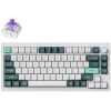 Keychron Q1 HE (Q1H-P1) QMK White Wireless Custom Hall Effect Keyboard Purple Switch 75% US Layout