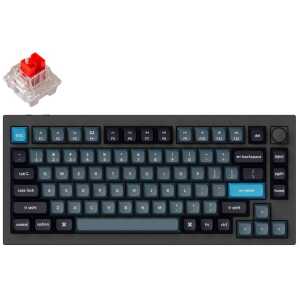 Keychron Q1 Pro (Q1P-M1) QMK/VIA Wireless Custom Mechanical Keyboard-Red Switch 75% US Layout