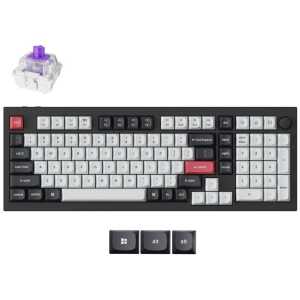 Keychron Q5 HE (Q5H-M1) QMK Wireless Custom Hall Effect Keyboard Purple Switch 96% US Layout