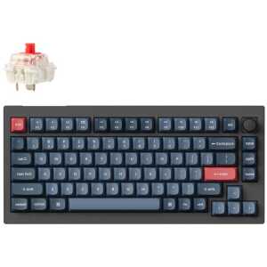 Keychron V1 Max (V1M-D1) QMK/VIA Wireless Custom Mechanical Keyboard Red Switch RGB 75% US Lay