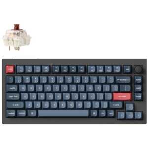 Keychron V1 Max (V1M-D3) QMK/VIA Wireless Custom Mechanical Keyboard Brown Switch RGB 75% US Lay
