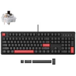 Lemokey X3 (X3-A3) QMK/VIA Wired Mechanical full Keyboard 100% Brown Switch US Layout