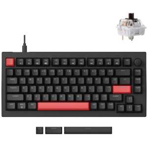 Lemokey X4 QMK (X4-A3) Wired Mechanical Keyboard 75% Brown Switch US Layout