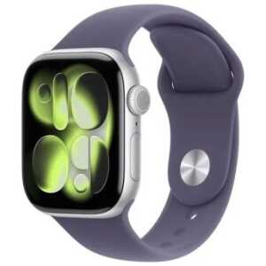 Apple Watch Series 11 (2025) GPS 42mm Silver Alu Case, Purple Fog Sport Band S/M EU MEU64