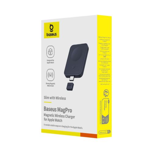 Baseus Wireless Inductive Charger MagPro Series for Apple Watch, 2.5W, Black EU (P10264106123-00) - Image 2