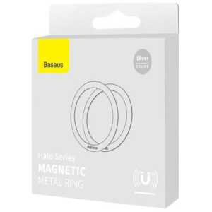 Baseus Magnetic Ring Halo Series (2pcs), Silver (PCCH000002)