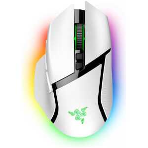 Razer BASILISK V3 PRO WHITE WIRELESS - Optical Switches - Tilt Wheel - 11 Buttons - 30k Sensor
