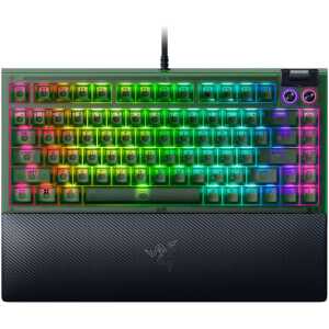 Razer BLACKWIDOW V4 75% Phantom Ed. - Mechanical - RGB - Hot-Swappable - Orange Tactile Switches