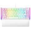 Razer BLACKWIDOW V4 75% WHITE - Mechanical RGB Gaming Keyboard - Hot-Swappable - Orange Tactile Swit