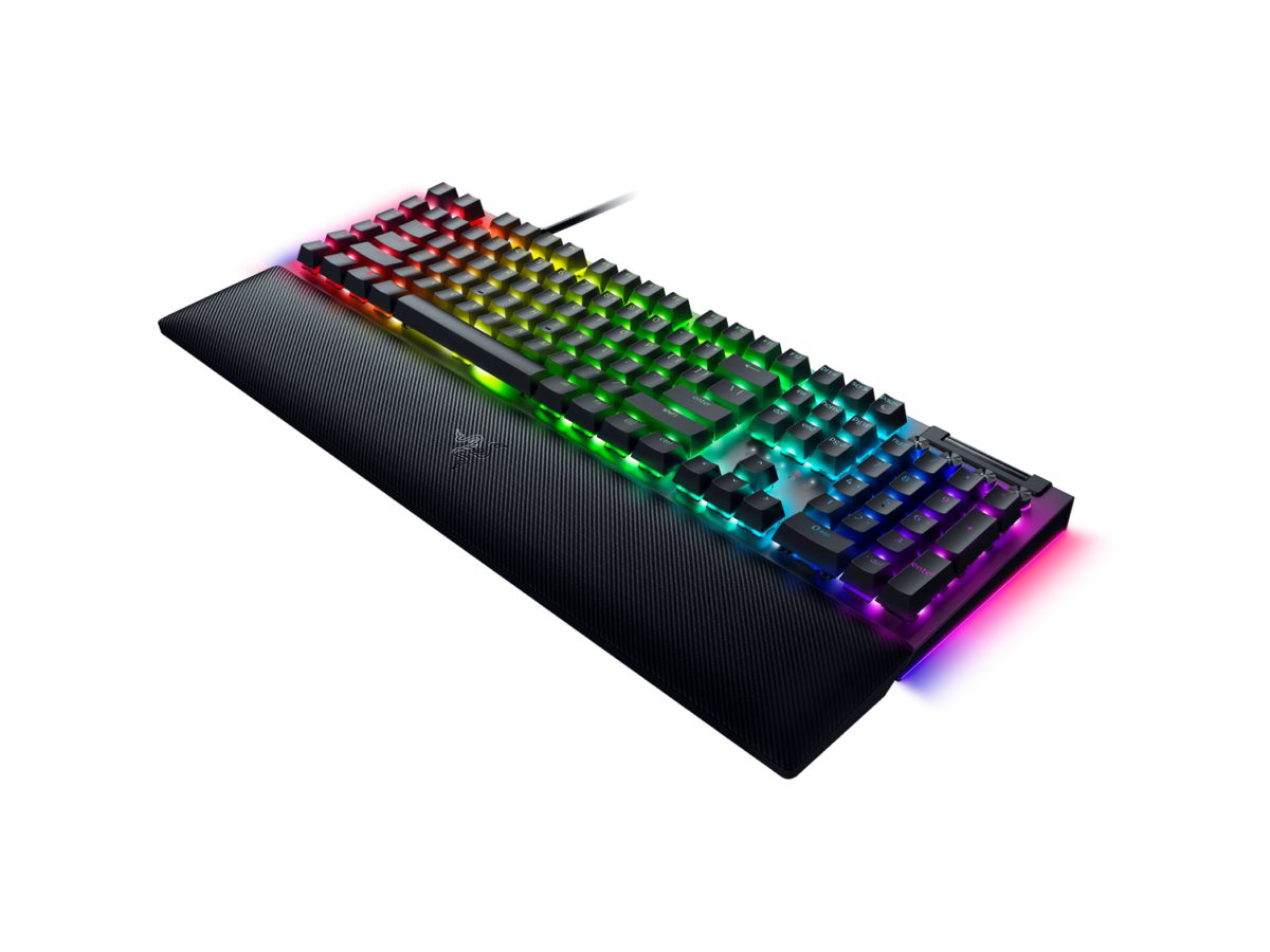 Razer BLACKWIDOW V4 - RGB Gaming Mechanical Keyboard - Underglow LED - Macro - Yellow Linear Switch - Image 2
