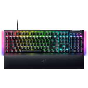 Razer BLACKWIDOW V4 - RGB Gaming Mechanical Keyboard - Underglow LED - Macro - Yellow Linear Switch
