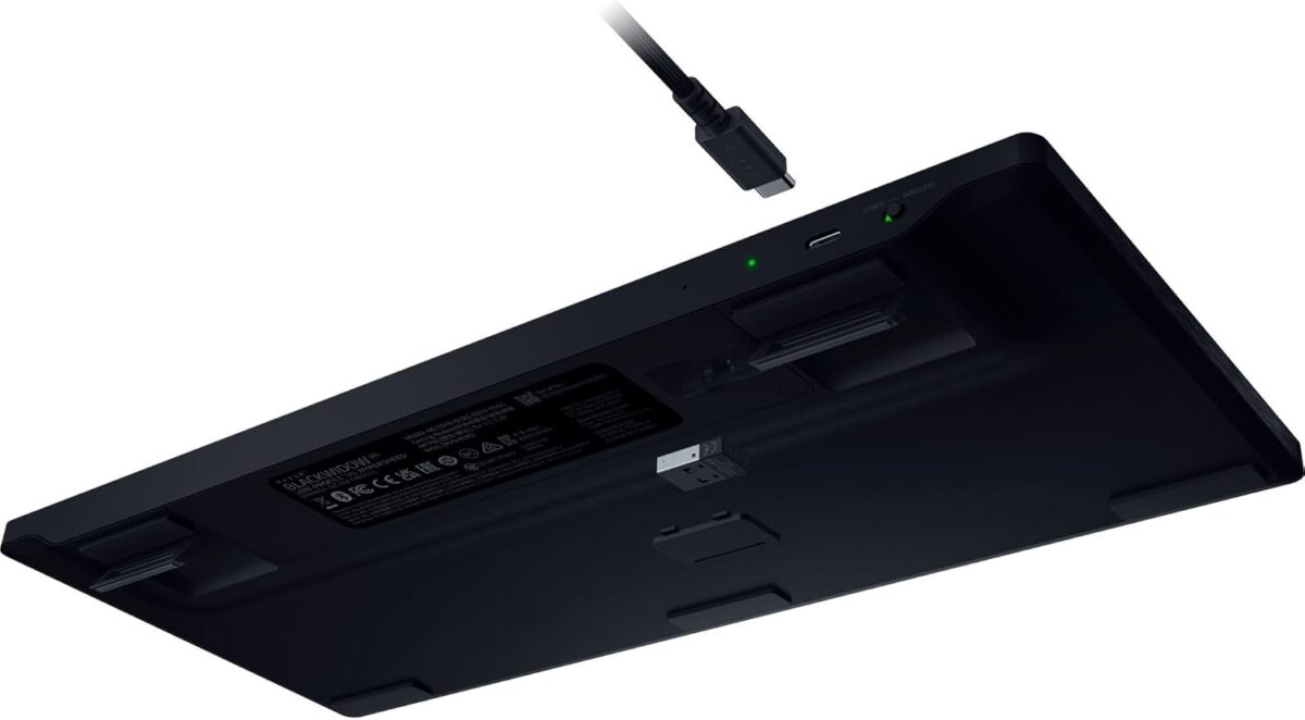 Razer BlackWidow V4 Low Profile Tenkeyless HyperSpeed - Wireless RGB Keyboard - Yellow Switch - Image 3