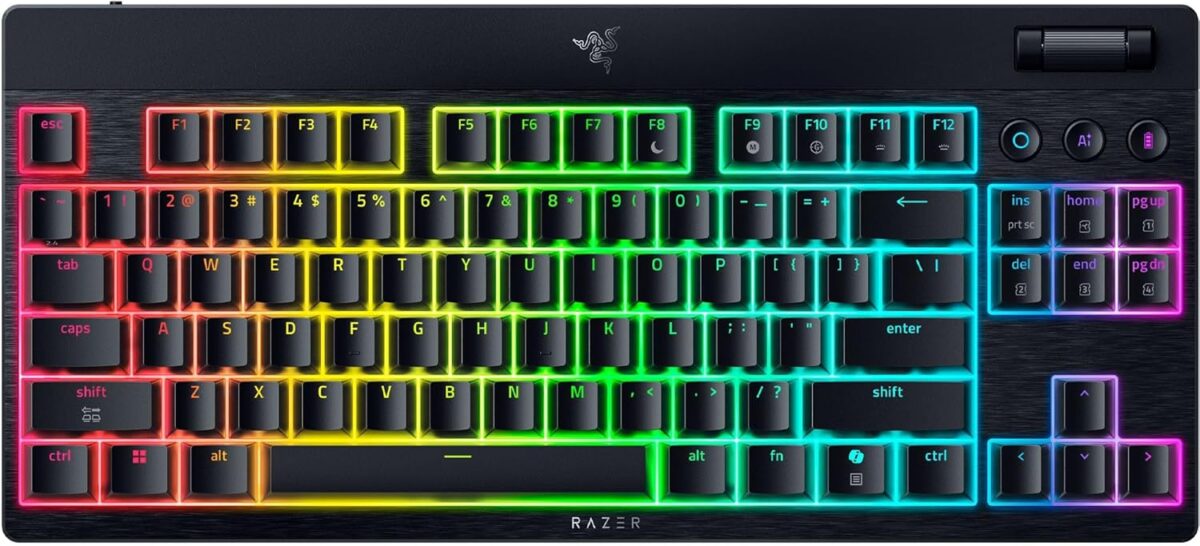 Razer BlackWidow V4 Low Profile Tenkeyless HyperSpeed - Wireless RGB Keyboard - Orange Switch