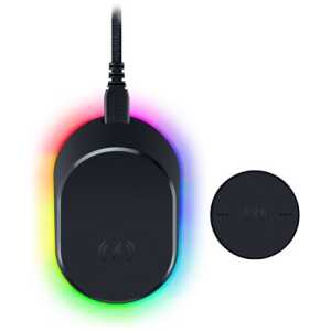 Razer MOUSE DOCK PRO - 4K Polling Rate - Magnetic Wireless Charging - Anti-Slip Base - Chroma RGB