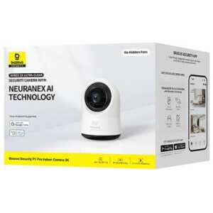 Baseus Security Camera Indoor P1 Pro, 3K, 5MP, (EU Version) White EU (S0TV022132)