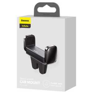 Baseus Car Mount Steel Cannon Air Outlet 360 degree rotation, Horizontal / Vertical Aluminum+ABS Black (SUGP-01)