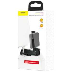 Baseus Car Mount Back Seat Headrest Phone Bracket Holder hook for 4.0-6.5 inch black (SUHZ-A01)