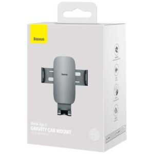 Baseus Car Mount Metal Age II Gravity on the vertical and horizontal ventilation grill Gray (SUJS000013)