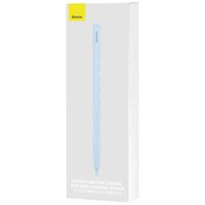 Baseus Tablet Tool Active Stylus Pen Smooth Wtiting 2 Wireless Charging with LED Indicator + Active Replaceable Tip for iPad, Blue (SXBC060103)