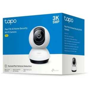 TP-Link Camera Tapo TC74 Wi-Fi Indoor Security Pan/Tilt, 1080P, Night Vision, 360 Degrees, White EU