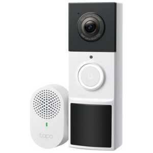 TP-Link Smart Video Doorbell Tapo D210 Kit, Wireless, 2K 5MP, IP65, White EU