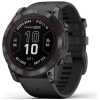 Garmin Fenix 7X Pro Solar Smart Watch 51mm, GPS, Black with Black Silicone Band EU