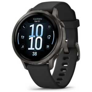 Garmin Venu 4 Smart Watch 41mm, GPS, Black with Dark Gray Silicone Band EU