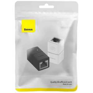 Baseus AirJoy Series Network Connector RJ-45 Ethernet Cable Connector 2pcs, Black (B00131100111-00)
