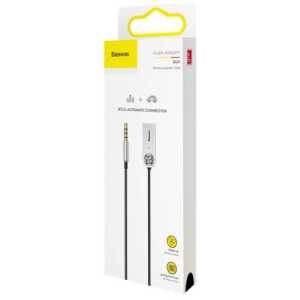 Baseus Converter BA01 USB + Wireless adapter to 3.5mm Jack, cabel Black (CABA01-01)