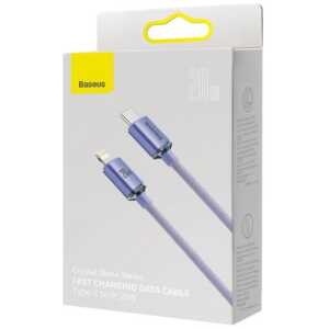 Baseus Type-C - Lightning cable, Crystal Shine Series Fast Charging Data Cable 20W 1.2m Purple (CAJY000205)