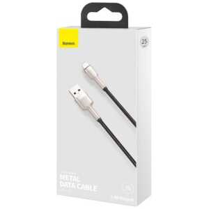Baseus Lightning Cafule Series Metal data cable 2.4A 0.25m Black