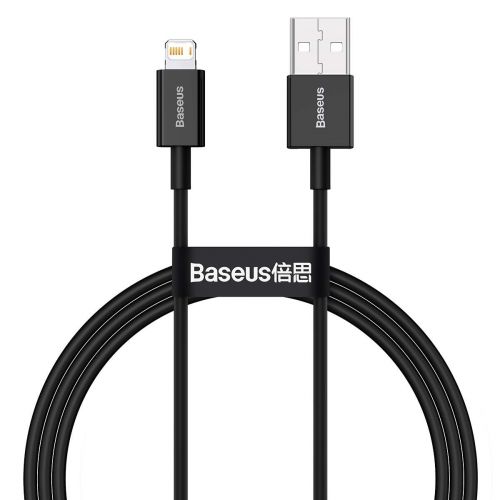 Baseus Lightning Superior Series cable, Fast Charging, Data 2.4A, 1m Black (CALYS-A01) - Image 3