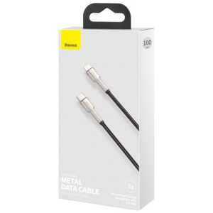 Baseus Type-C - Lightning Cafule Series Metal data cable PD 20W 1m Black (CATLJK-A01)