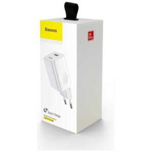 Baseus Travel Charger Quick Charger White EU (CCALL-BX02)