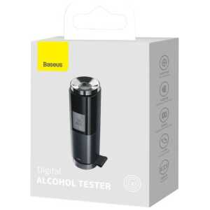 Baseus Car Tool Alcohol Breathalyser Breathless Series, PD 5V (with USB - Type-C 1m cable), Black (CRCX-01)