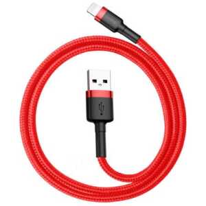 Baseus Lightning Cafule Cable 2.4A 0.5m Red + Red (CALKLF-A09)