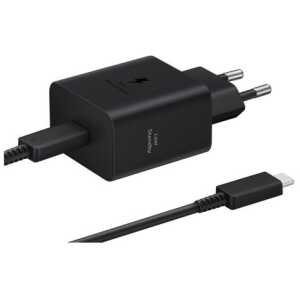 Samsung Travel Charger 45W with Type-C to Type-C cable (1.8m), PD3.0, PDO/PPS, Black EU (EP-T4511XBEGWW)