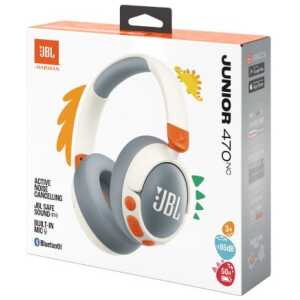 JBL JR470NC Bluetooth Wireless On-Ear Headphones for Kids White EU
