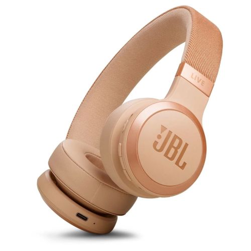 JBL Live 670NC Bluetooth Wireless On-Ear Headphones Beige EU - Image 3