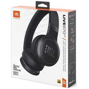 JBL Live 670NC Bluetooth Wireless On-Ear Headphones Black EU