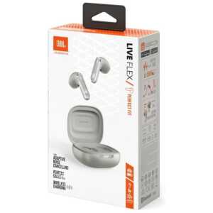 JBL Live Flex TWS Bluetooth Wireless In-Ear Earbuds Silver EU