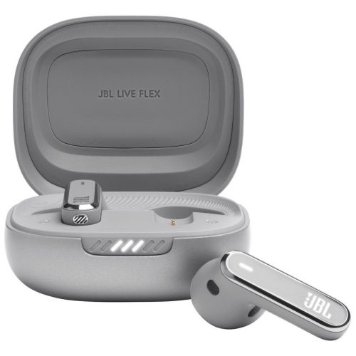 JBL Live Flex TWS Bluetooth Wireless In-Ear Earbuds Silver EU - Image 3